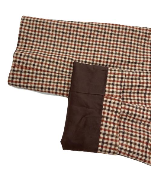 MACKINTOSH LONDON（マッキントッシュ ロンドン）MACKINTOSH LONDON (マッキントッシュ ロンドン) ライナー付 ガンクラブチェック コート/Gun Club Check Coat with Liner ベージュ×ブラウン サイズ:Mの古着・服飾アイテム