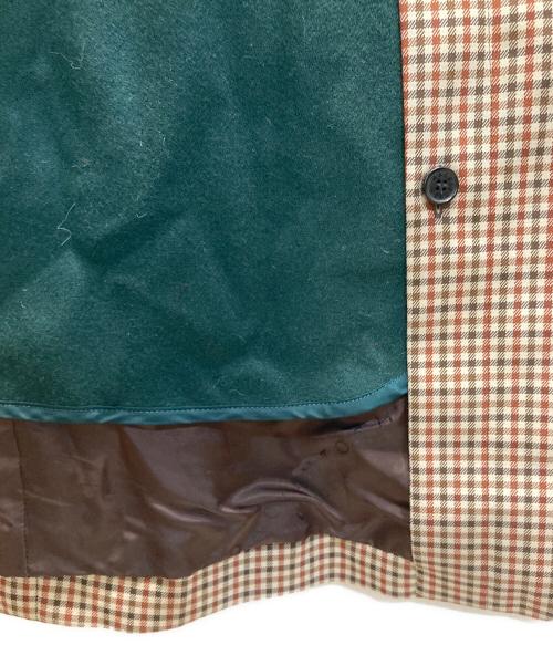 MACKINTOSH LONDON（マッキントッシュ ロンドン）MACKINTOSH LONDON (マッキントッシュ ロンドン) ライナー付 ガンクラブチェック コート/Gun Club Check Coat with Liner ベージュ×ブラウン サイズ:Mの古着・服飾アイテム