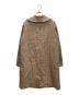 MACKINTOSH LONDON (マッキントッシュ ロンドン) ライナー付 ガンクラブチェック コート/Gun Club Check Coat with Liner ベージュ×ブラウン サイズ:M：20000円