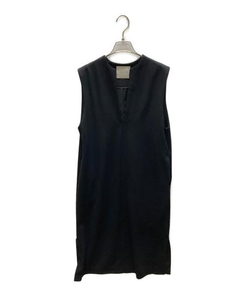 UNFILO（アンフィーロ）UNFILO (アンフィーロ) BEAUTY MOVE キーネックジャンスカ ブラック サイズ:SIZE Sの古着・服飾アイテム