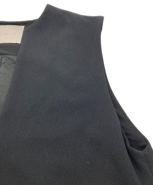 UNFILO（アンフィーロ）UNFILO (アンフィーロ) BEAUTY MOVE キーネックジャンスカ ブラック サイズ:SIZE Sの古着・服飾アイテム