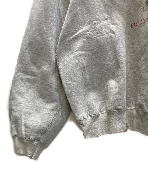 POLO RALPH LAUREN（ポロ・ラルフローレン）POLO RALPH LAUREN (ポロ・ラルフローレン) ポロベアプリントプルオーバーパーカー グレー サイズ:Lの古着・服飾アイテム