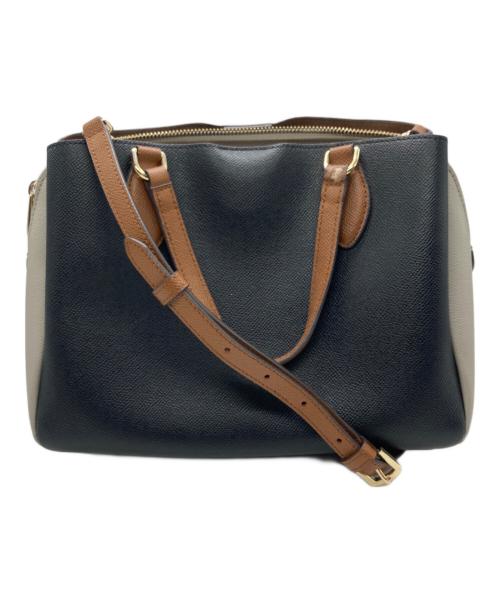 FURLA（フルラ）FURLA (フルラ) ミネルヴァ ショルダーバッグ ブラック×グレーの古着・服飾アイテム