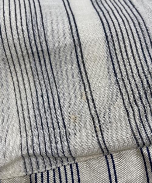 DRIES VAN NOTEN（ドリスヴァンノッテン）DRIES VAN NOTEN (ドリスヴァンノッテン) シルク混ストライプストール グレーの古着・服飾アイテム