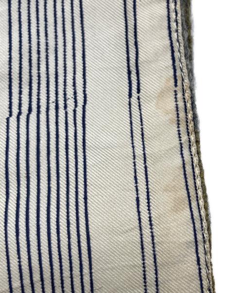 DRIES VAN NOTEN（ドリスヴァンノッテン）DRIES VAN NOTEN (ドリスヴァンノッテン) シルク混ストライプストール グレーの古着・服飾アイテム