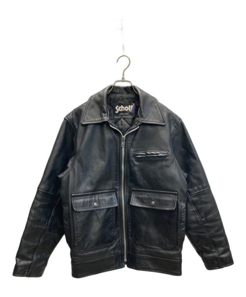 Schott（ショット）Schott (ショット) ポリスマンレザージャケット ブラック サイズ:SIZE 36の古着・服飾アイテム