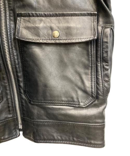 Schott（ショット）Schott (ショット) ポリスマンレザージャケット ブラック サイズ:SIZE 36の古着・服飾アイテム