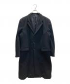 EMPORIO ARMANIエンポリオアルマーニ）の古着「カシミヤ混チェスターコート」｜ブラック