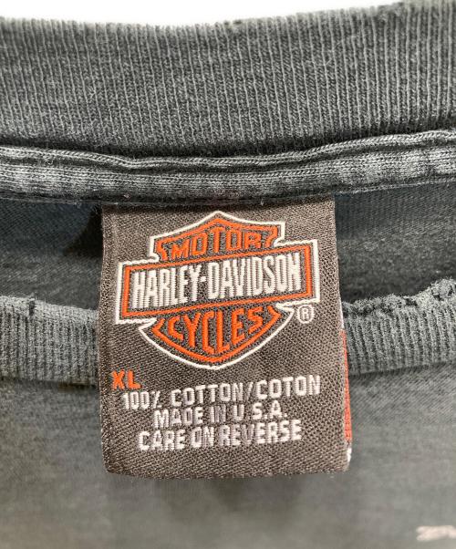 HARLEY-DAVIDSON（ハーレーダビッドソン）HARLEY-DAVIDSON (ハーレーダビッドソン) プリントTシャツ ブラック サイズ:XLの古着・服飾アイテム