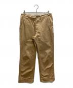 PHIGVELフィグベル）の古着「OFFICER TROUSERS WIDE オフセット チノパン」｜ベージュ