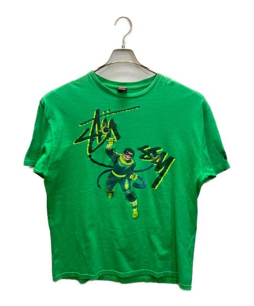 stussy（ステューシー）stussy (ステューシー) MARVEL (マーベル) ドクターオクトパス Tシャツ グリーン サイズ:XLの古着・服飾アイテム