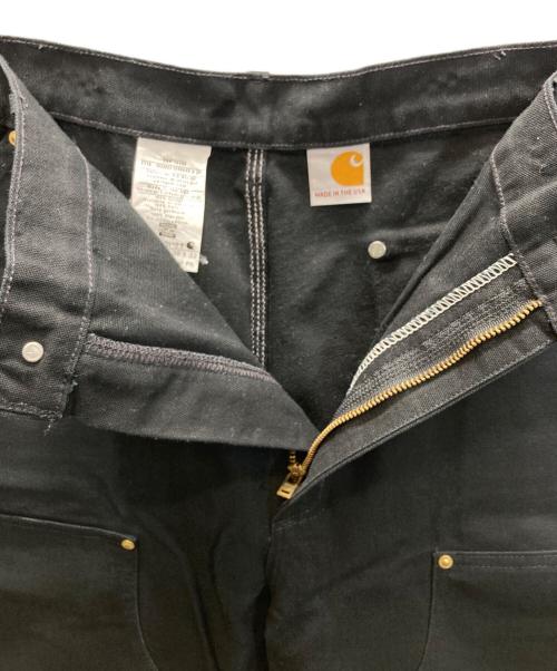 CarHartt（カーハート）CarHartt (カーハート) Men’s Double-Front Work Dungaree ダブルニーダックペインターパンツ ブラック サイズ:W38×L32の古着・服飾アイテム