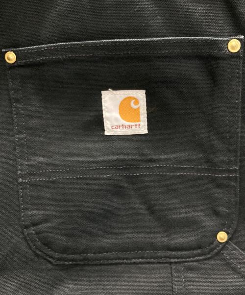 CarHartt（カーハート）CarHartt (カーハート) Men’s Double-Front Work Dungaree ダブルニーダックペインターパンツ ブラック サイズ:W38×L32の古着・服飾アイテム