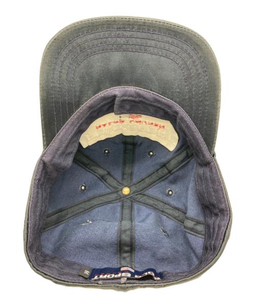 POLO SPORT（ポロスポーツ）POLO SPORT (ポロスポーツ) サテン ベースボールキャップ ネイビーの古着・服飾アイテム