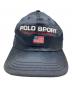 POLO SPORT (ポロスポーツ) サテン ベースボールキャップ ネイビー：8000円