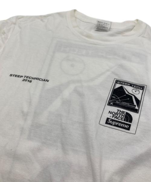 SUPREME（シュプリーム）SUPREME (シュプリーム) THE NORTH FACE (ザ ノース フェイス) Steep Tech Tee ホワイト サイズ:SIZE Lの古着・服飾アイテム