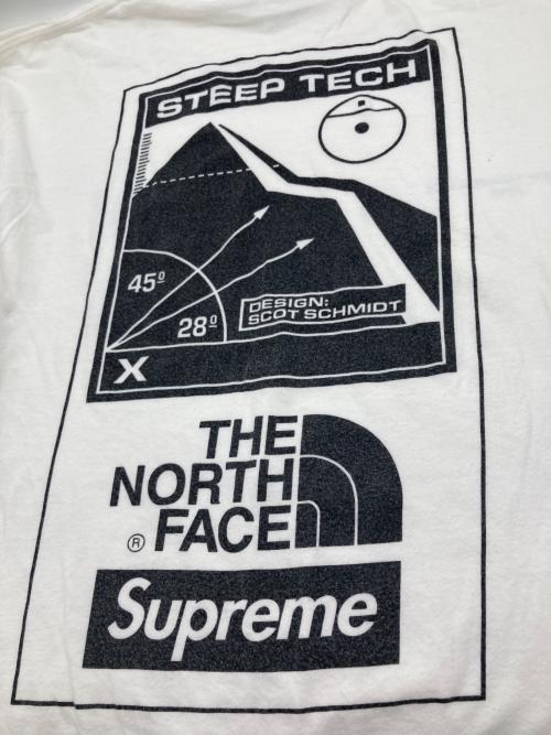SUPREME（シュプリーム）SUPREME (シュプリーム) THE NORTH FACE (ザ ノース フェイス) Steep Tech Tee ホワイト サイズ:SIZE Lの古着・服飾アイテム