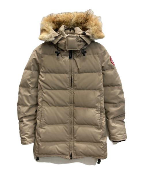 CANADA GOOSE（カナダグース）CANADA GOOSE (カナダグース) BELLEVILLE PARKA ダウンジャケット ベージュ サイズ:SIZE Sの古着・服飾アイテム
