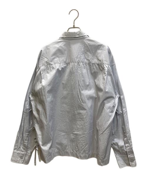 UNUSED（アンユーズド）UNUSED (アンユーズド) サイドスリット シャツ ブルー サイズ:3の古着・服飾アイテム