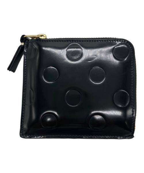 COMME des GARCONS（コムデギャルソン）COMME des GARCONS (コムデギャルソン) ドットエンボス L字型財布 ブラック サイズ:下記参照の古着・服飾アイテム
