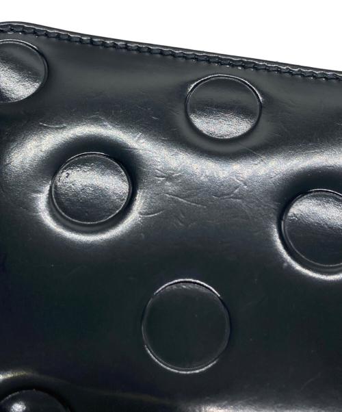 COMME des GARCONS（コムデギャルソン）COMME des GARCONS (コムデギャルソン) ドットエンボス L字型財布 ブラック サイズ:下記参照の古着・服飾アイテム