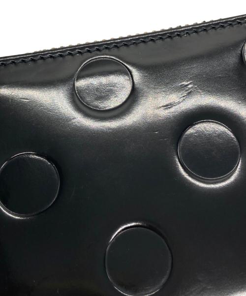 COMME des GARCONS（コムデギャルソン）COMME des GARCONS (コムデギャルソン) ドットエンボス L字型財布 ブラック サイズ:下記参照の古着・服飾アイテム