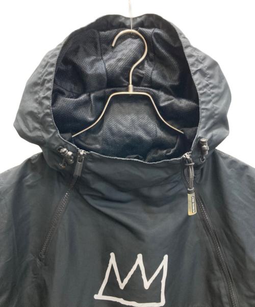 Jean-Michel Basquiat（ジャン ミシェル バスキア）JEAN-MICHEL BASQUIAT (ジャン ミシェル バスキア) MEMBERS ONLY (メンバーズオンリー) デュアルジップナイロンジャケット ブラック サイズ:ＸＬの古着・服飾アイテム