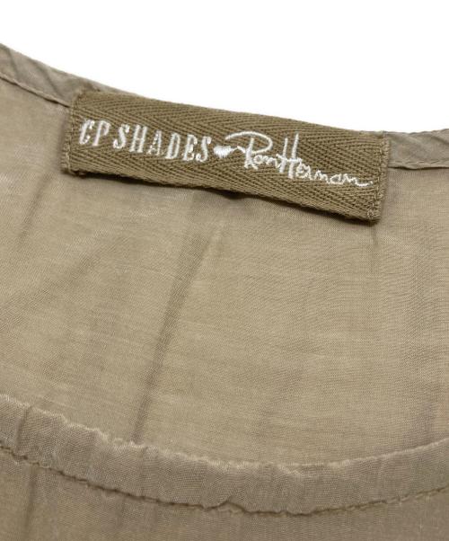 CP Shades（シーピーシェイズ）CP Shades (シーピーシェイズ) Ron Herman (ロンハーマン) シルク混ノースリーブワンピース ベージュ サイズ:SIZE XSの古着・服飾アイテム