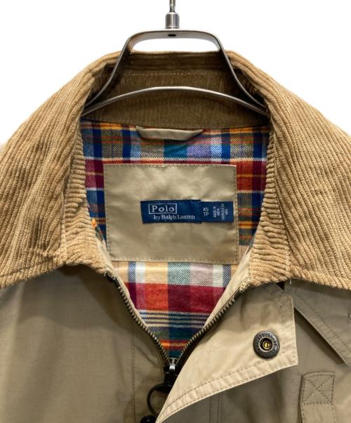 POLO RALPH LAUREN（ポロ・ラルフローレン）POLO RALPH LAUREN (ポロ・ラルフローレン) クロップド コットンブレンド ユーティリティ ジャケット ベージュ サイズ:SIZE XSの古着・服飾アイテム