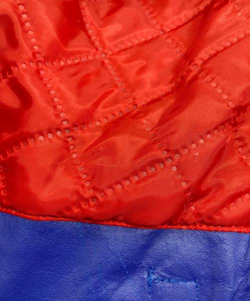 HORN WORKS（ホーンワークス）HORN WORKS (ホーンワークス) バッファローレザーライダースジャケット ブルー サイズ:SIZE LLの古着・服飾アイテム