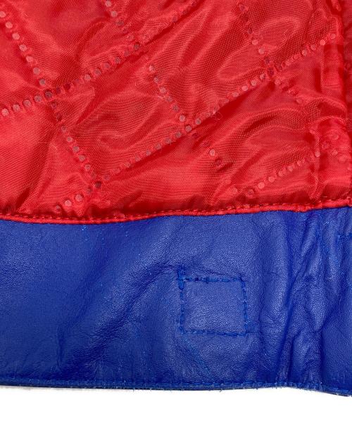 HORN WORKS（ホーンワークス）HORN WORKS (ホーンワークス) バッファローレザーライダースジャケット ブルー サイズ:SIZE LLの古着・服飾アイテム