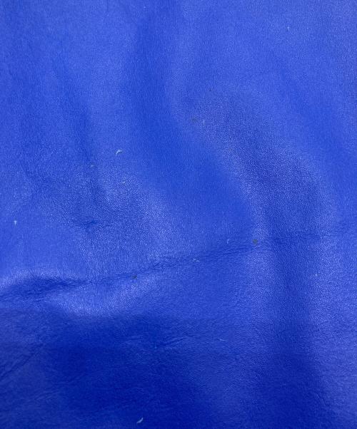 HORN WORKS（ホーンワークス）HORN WORKS (ホーンワークス) バッファローレザーライダースジャケット ブルー サイズ:SIZE LLの古着・服飾アイテム