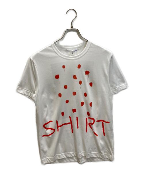 COMME des GARCONS SHIRT（コムデギャルソンシャツ）COMME des GARCONS SHIRT (コムデギャルソンシャツ) MARYHEILMANNプリントTシャツ ホワイト サイズ:Mの古着・服飾アイテム