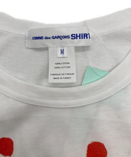 COMME des GARCONS SHIRT（コムデギャルソンシャツ）COMME des GARCONS SHIRT (コムデギャルソンシャツ) MARYHEILMANNプリントTシャツ ホワイト サイズ:Mの古着・服飾アイテム