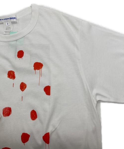 COMME des GARCONS SHIRT（コムデギャルソンシャツ）COMME des GARCONS SHIRT (コムデギャルソンシャツ) MARYHEILMANNプリントTシャツ ホワイト サイズ:Mの古着・服飾アイテム