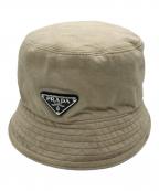 PRADAプラダ）の古着「Re-Nylon バケットハット」｜ベージュ