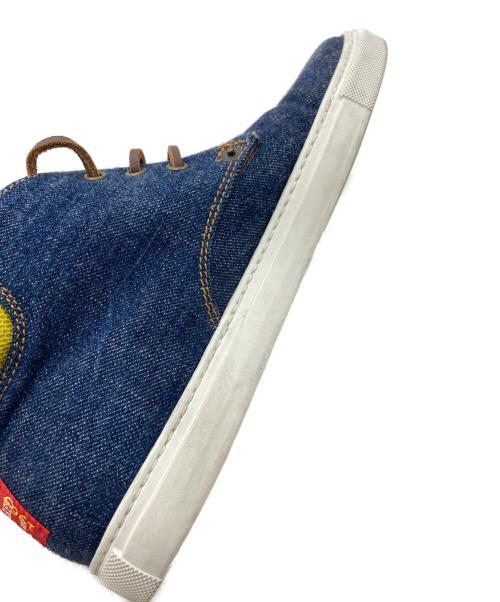 DSQUARED2（ディースクエアード）DSQUARED2 (ディースクエアード) ミドルカット デニムスニーカー インディゴ サイズ:41の古着・服飾アイテム