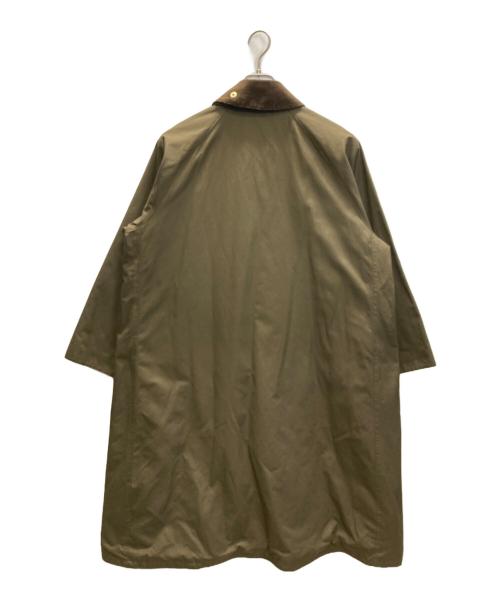 Barbour（バブアー）Barbour (バブアー) BEAMS BOY (ビームスボーイ) Balvenie Long Jacket バルベニー ロング ジャケット カーキ サイズ:10の古着・服飾アイテム