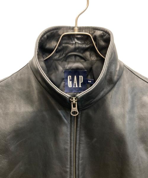 GAP（ギャップ）GAP (ギャップ) フルジップレザージャケット ブラック サイズ:SIZE Mの古着・服飾アイテム