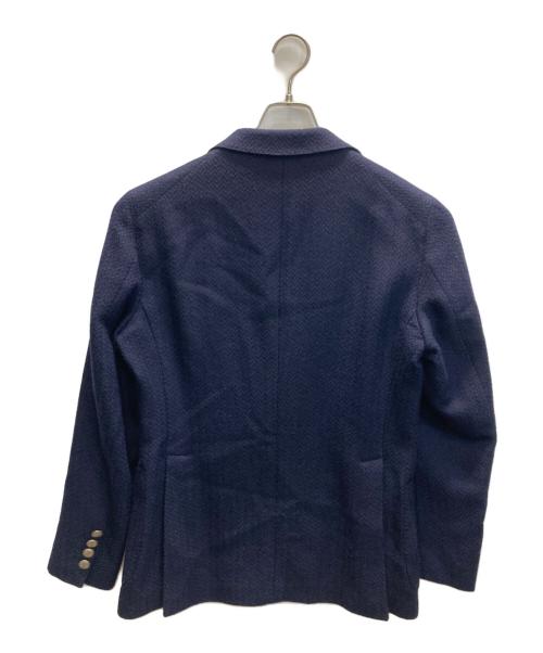 TAGLIATORE（タリアトーレ）TAGLIATORE (タリアトーレ) ソフトヘリンボン 2Bシングルメタルボタンジャケット ネイビー サイズ:SIZE 48の古着・服飾アイテム
