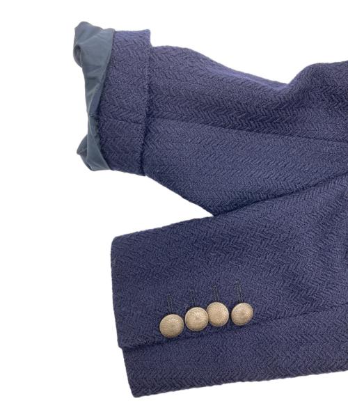 TAGLIATORE（タリアトーレ）TAGLIATORE (タリアトーレ) ソフトヘリンボン 2Bシングルメタルボタンジャケット ネイビー サイズ:SIZE 48の古着・服飾アイテム