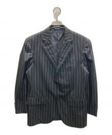 POLO RALPH LAUREN（ポロ・ラルフローレン）の古着「ストライプジャケット」｜ブラック