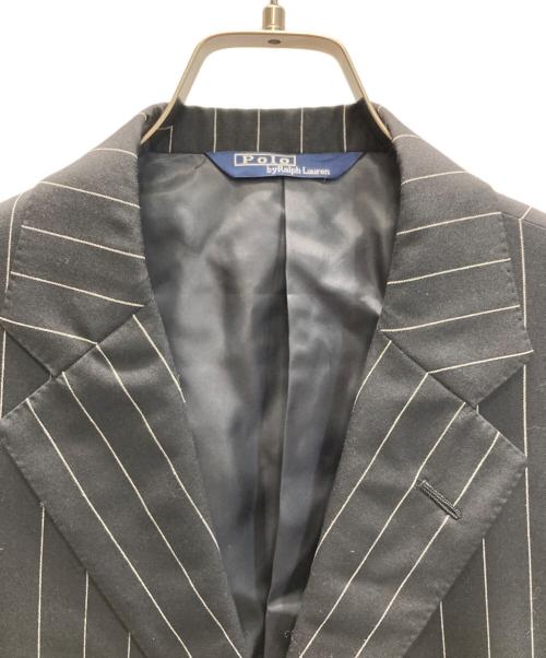 POLO RALPH LAUREN（ポロ・ラルフローレン）POLO RALPH LAUREN (ポロ・ラルフローレン) ストライプジャケット ブラック サイズ:SIZE W84-T170 AB5の古着・服飾アイテム