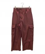 IROQUOISイロコイ）の古着「ツイルワイドカーゴパンツ」｜レッド