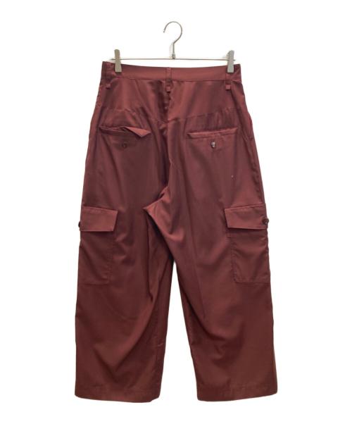 IROQUOIS（イロコイ）IROQUOIS (イロコイ) ツイルワイドカーゴパンツ レッド サイズ:SIZE 2の古着・服飾アイテム