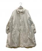 HeRIN.CYEヘリンドットサイ）の古着「A line coach JK」｜ホワイト