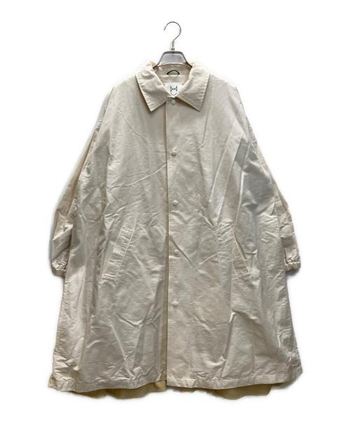 HeRIN.CYE（ヘリンドットサイ）HeRIN.CYE (ヘリンドットサイ) A line coach JK ホワイト サイズ:Freeの古着・服飾アイテム