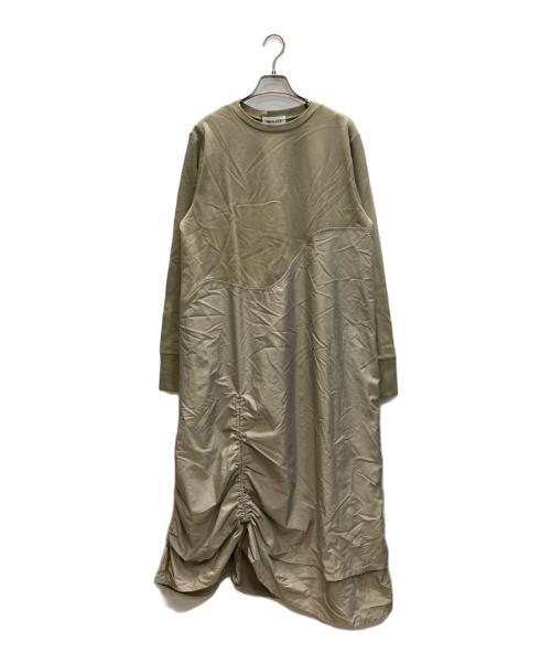 HeRIN.CYE（ヘリンドットサイ）HeRIN.CYE (ヘリンドットサイ) Many gather dress ベージュ サイズ:Free 未使用品の古着・服飾アイテム