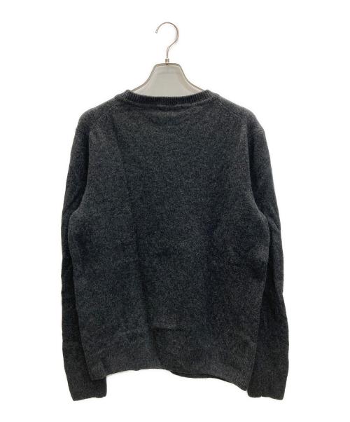 maison kitsune（メゾンキツネ）MAISON KITSUNE (メゾンキツネ) BABY FOX PATCH COSY R-NECK PULLOVER グレー サイズ:SIZE XLの古着・服飾アイテム