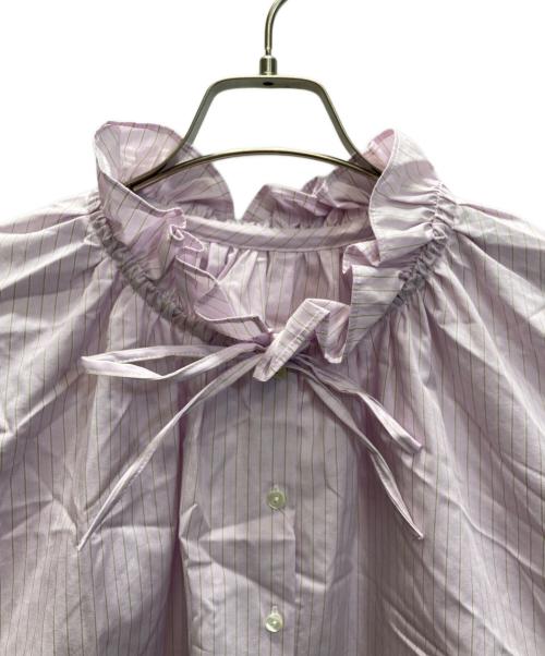 SLOBE IENA（スローブ イエナ）SLOBE IENA (スローブ イエナ) タイプライターフリルカラーブラウス ピンク サイズ:Free 未使用品の古着・服飾アイテム